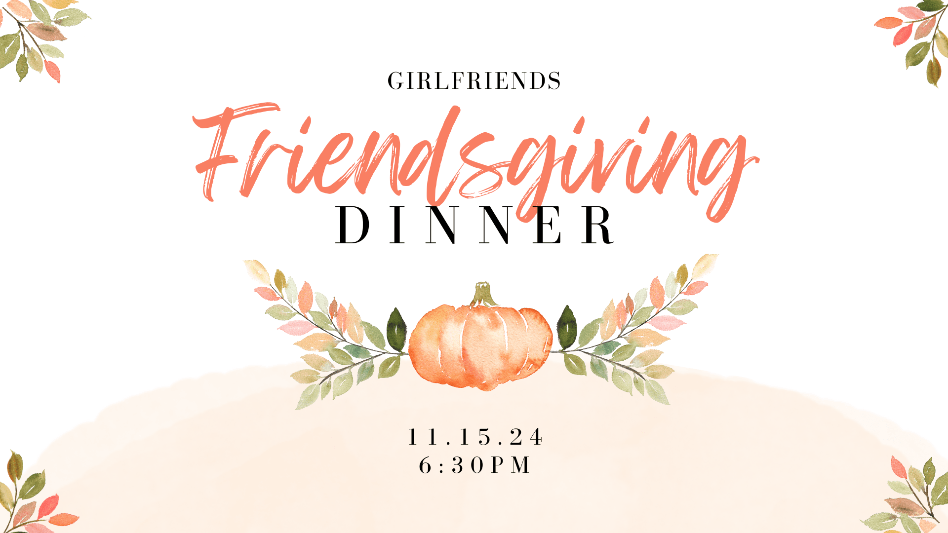 Friendsgiving Dinner Thanksgiving Feast Invitation (Presentation) Friendsgiving Dinner Thanksgiving Feast Invitation (Presentation)
