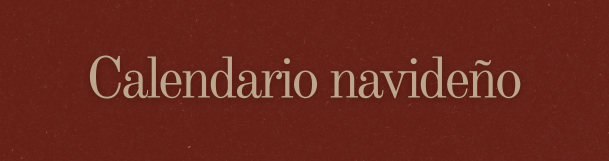 Calendar Header - Spanish